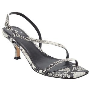 New Marc Fisher Gove Snake Strappy Kitten Heels